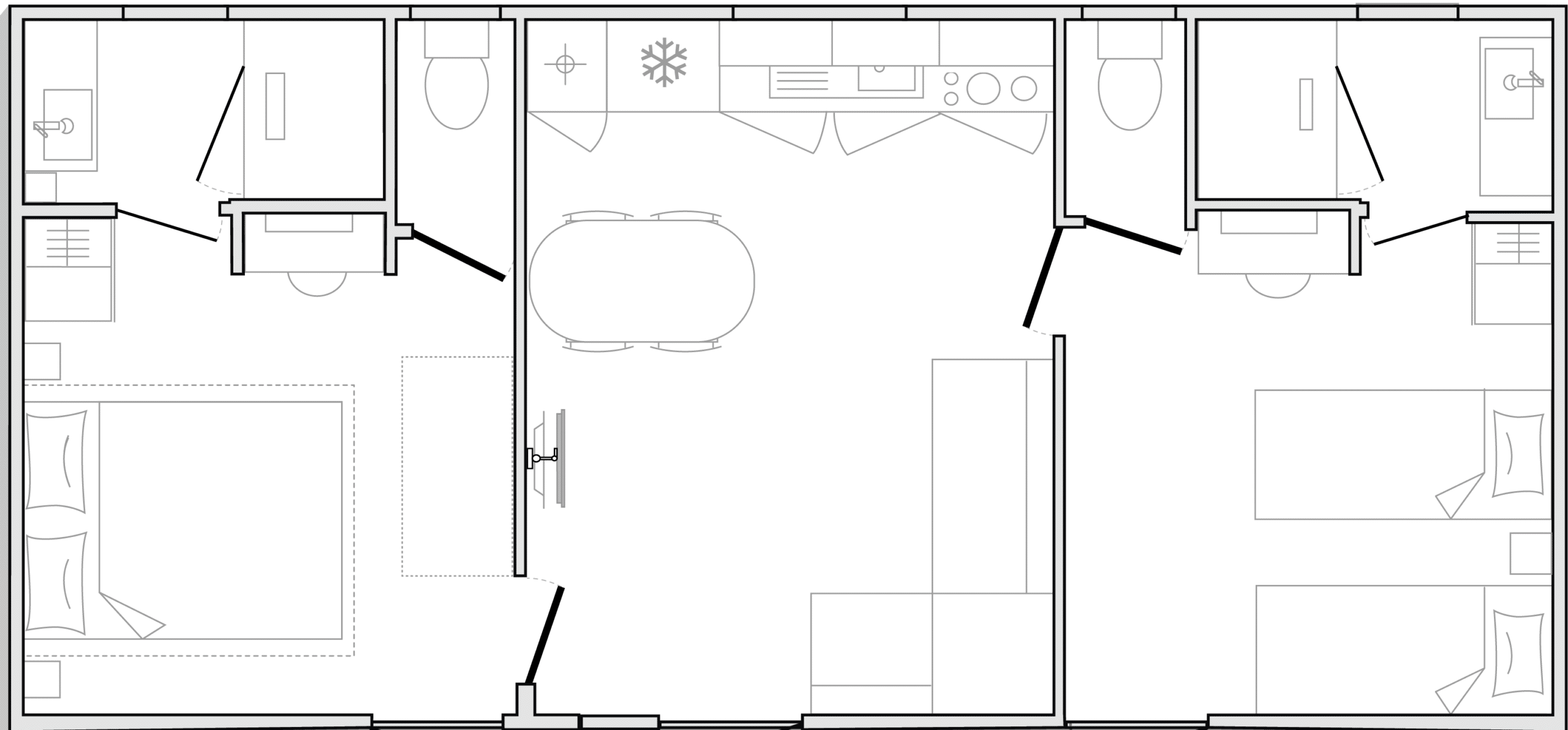 Plan du Mobil-home Lavandin